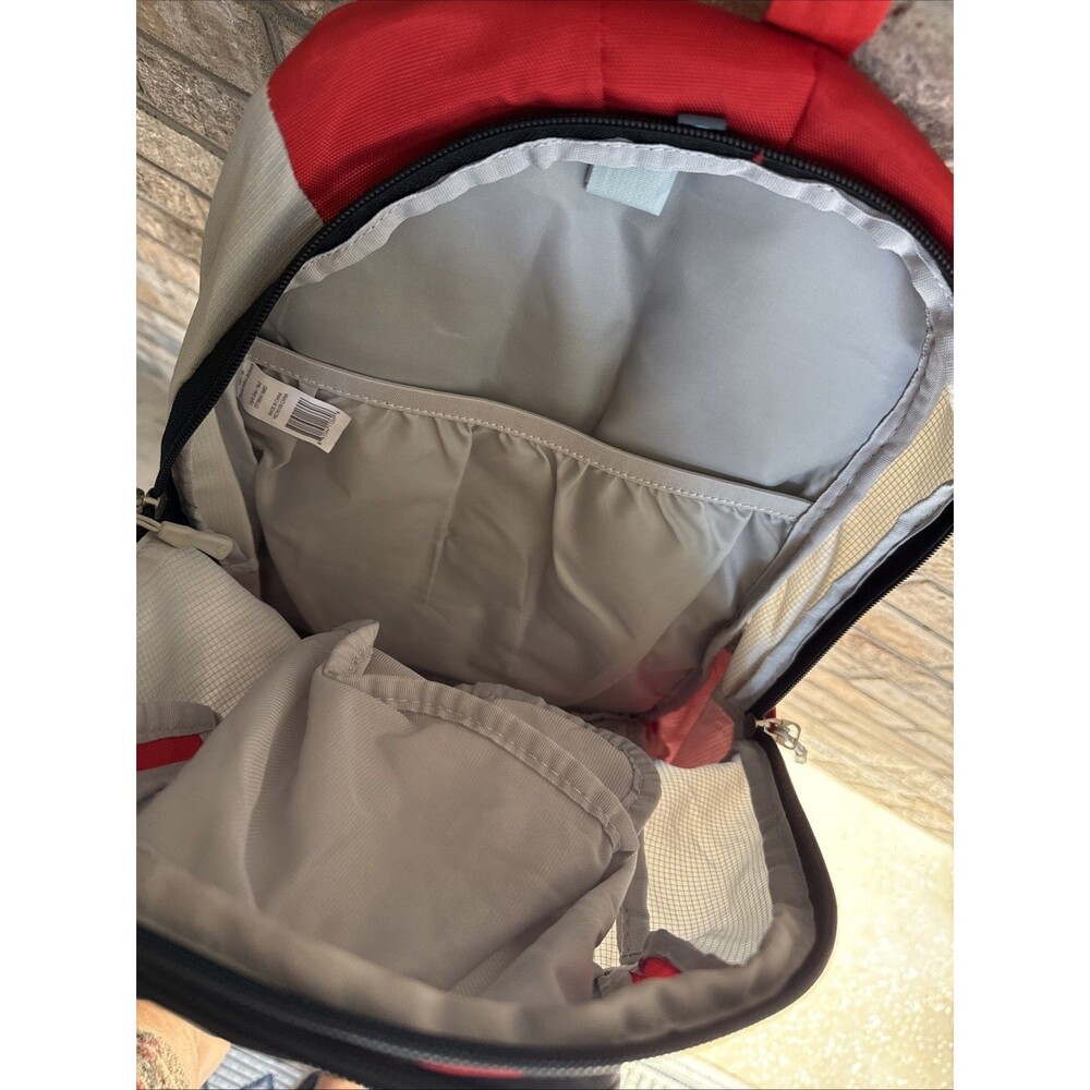 Ozark trail Thomas hollow backpack light gray/red  Great Condition! - Picture 8 of 10